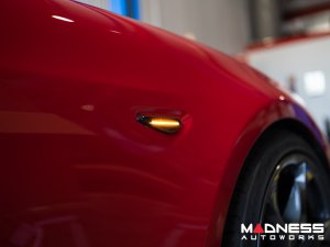 FIAT 124 Front Side Markers - set of 2 - w/ Dynamic LEDs - Smoked